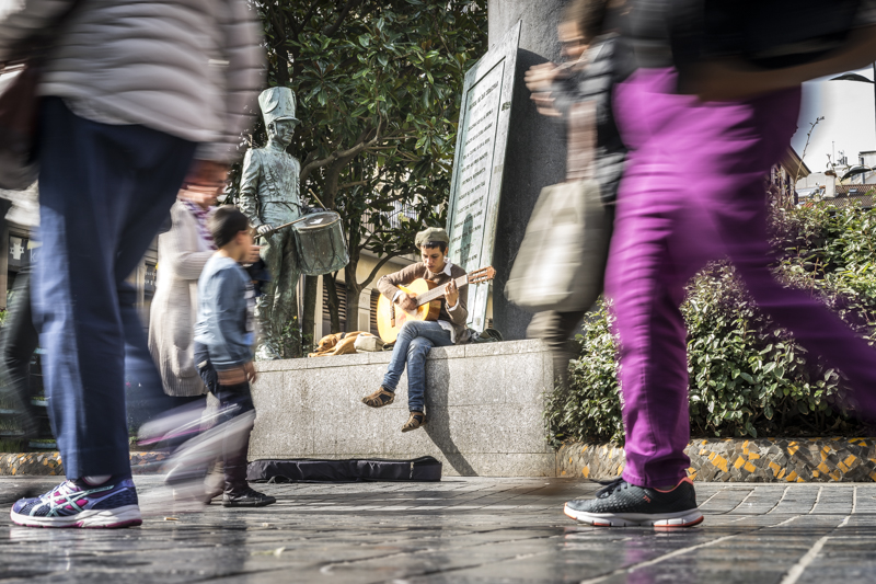 Straßenmusiker in der Altstadt